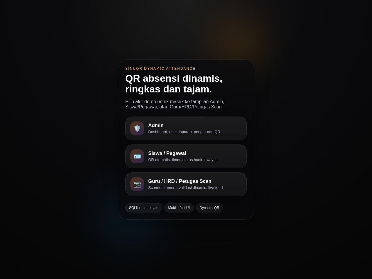 Sistem Absensi QR Dynamic Attendance