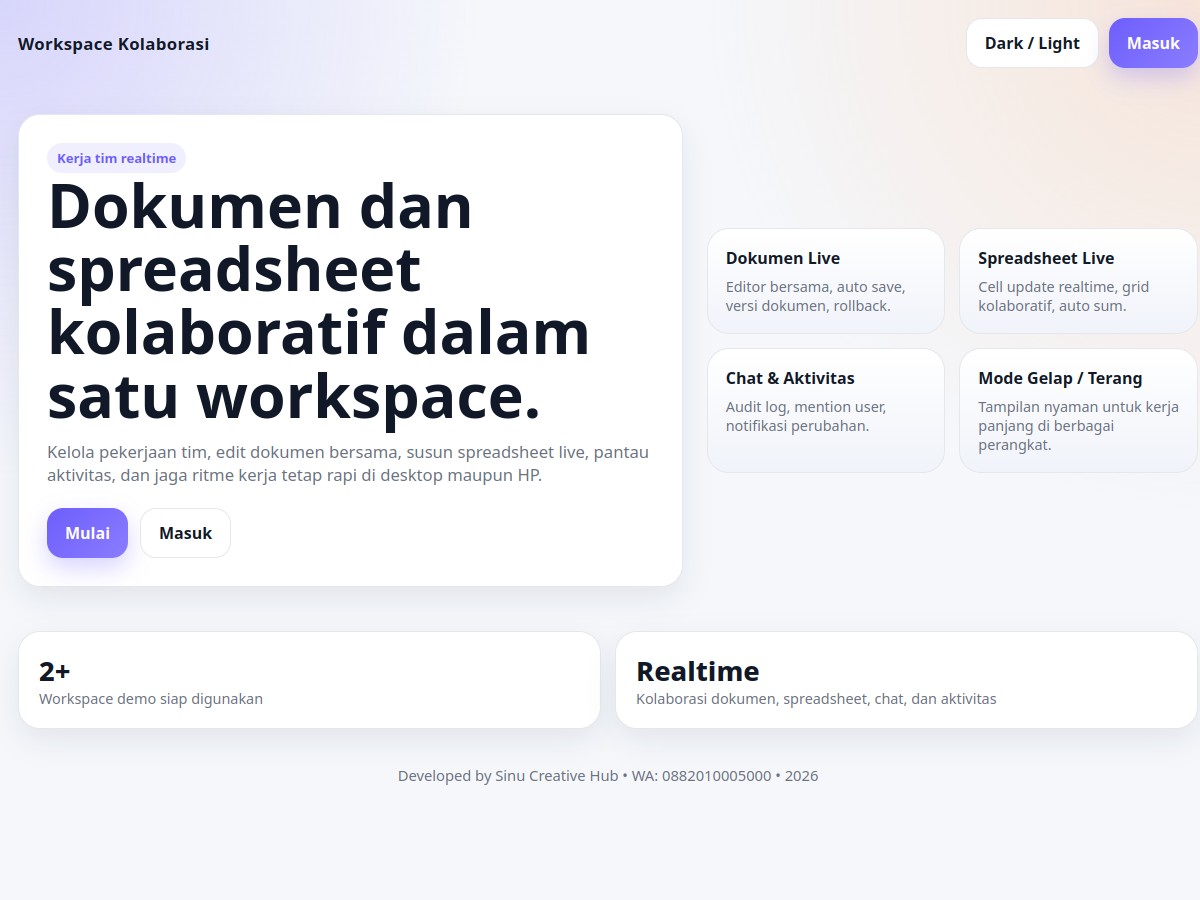 Sistem Kolaborasi Kerja