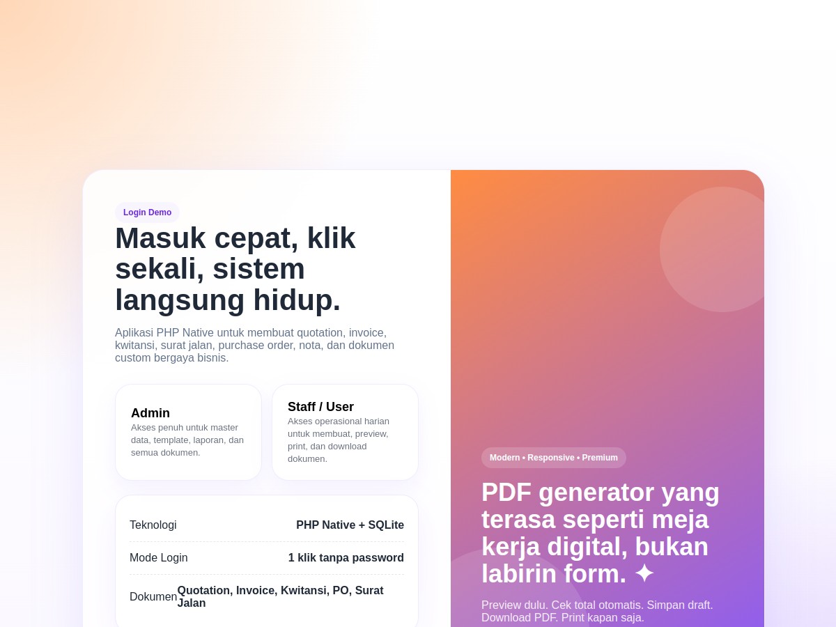 Sistem PDF Generator Docuflow
