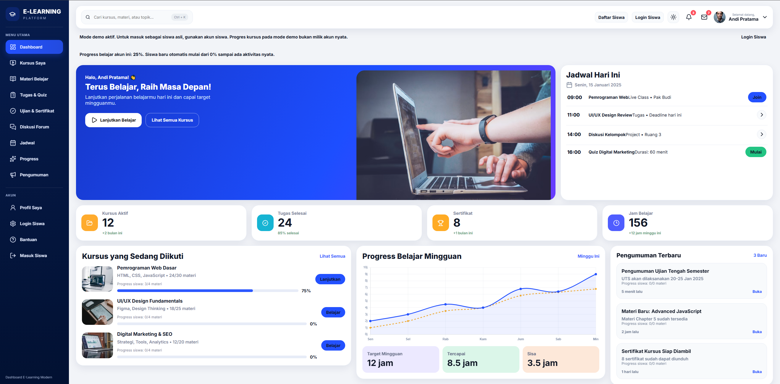 Learning Management System Bersertifikat