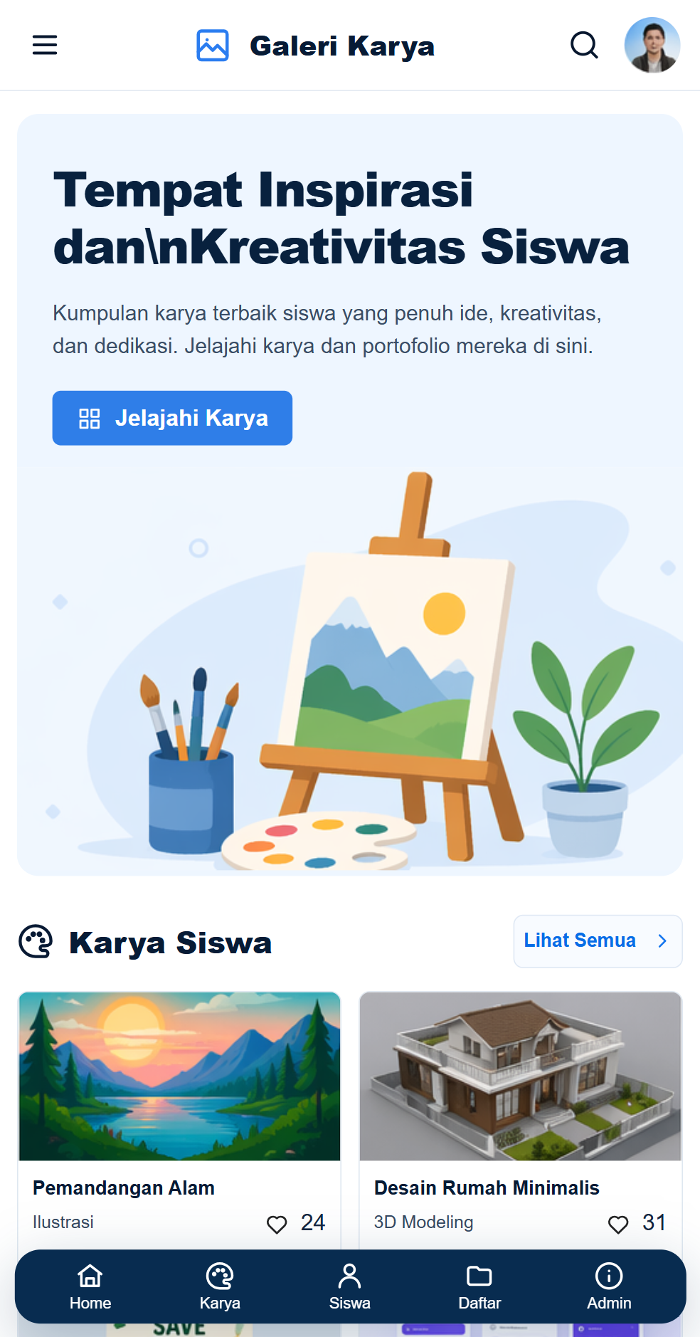 Galery Karya dan Portofolio