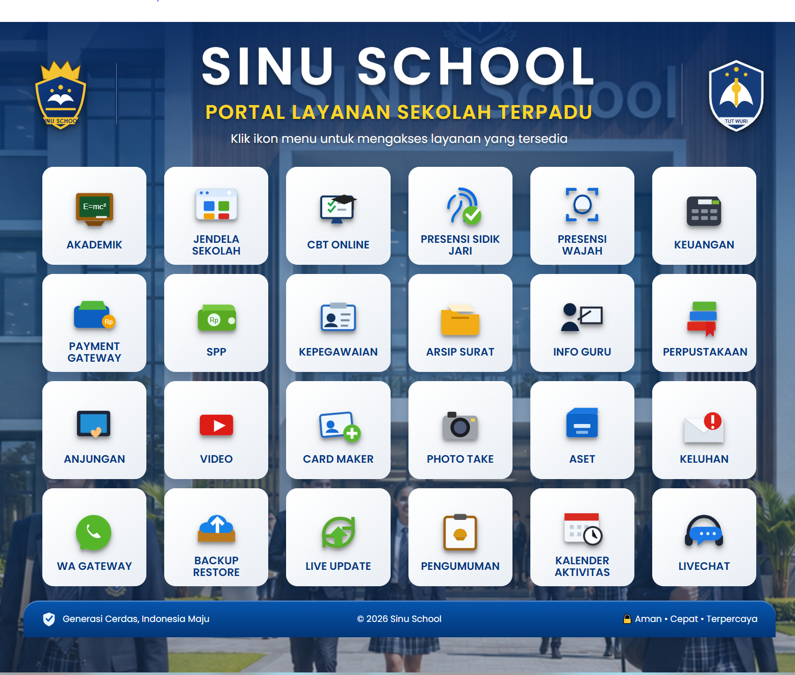 Web Manajemen Sekolah Lengkap