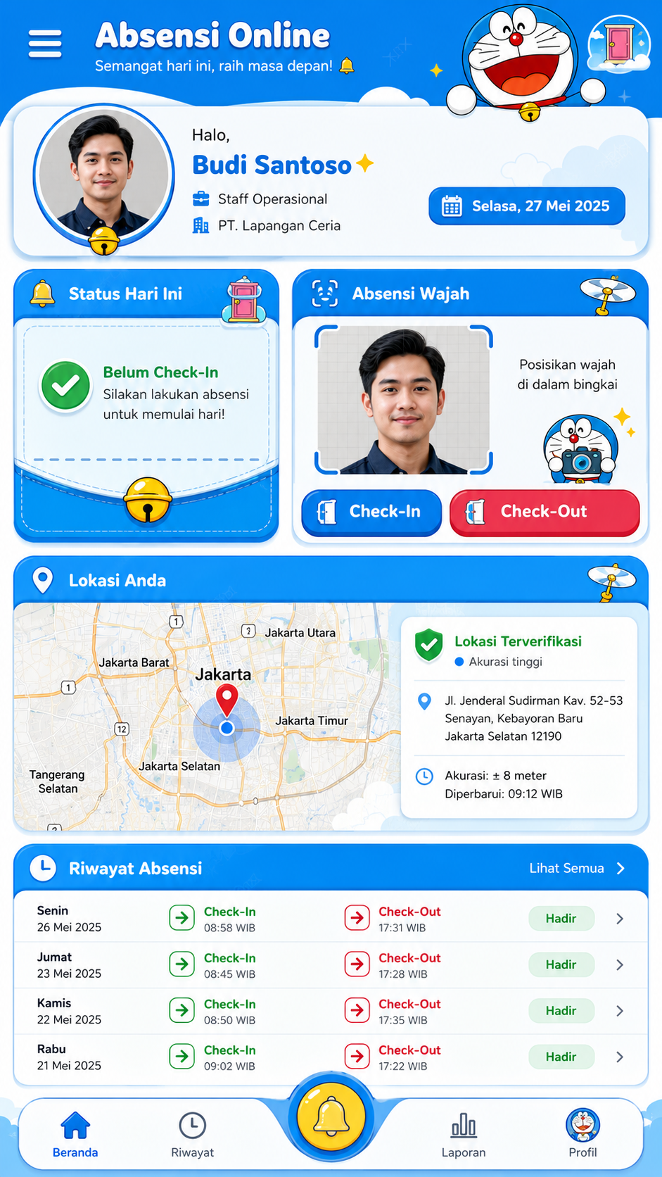 Absensi Gratis Tidak Siap Pakai
